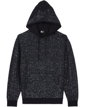 The Kooples Sequinned-Knit Hoodie - Blue