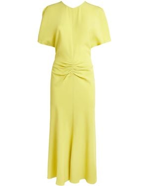 Victoria Beckham Cady Bela Midi Dress - Yellow