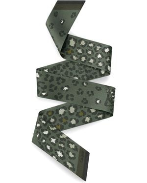Cartier Silk Panthère Dots Bandeau Scarf - Green
