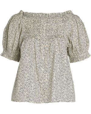 Doen Dôen Floral Farley Blouse - Grey