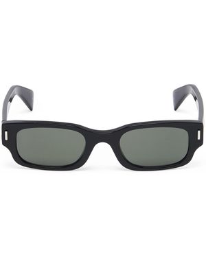 McQueen Rectangular Panthos Sunglasses - Black