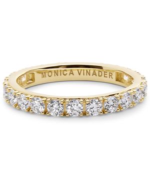 Monica Vinader And Diamond Eternity Ring - Metallic