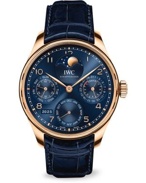IWC Schaffhausen Portugieser Perpetual Calendar Watch - Blue