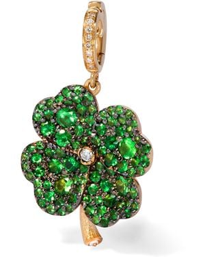 Annoushka And Diamond Mythology Clover Charm Pendant - Green