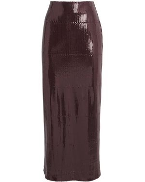 Blazé Milano Sequinned Sussex Maxi Skirt - Purple