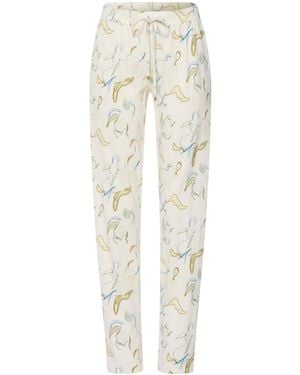 Hanro Cotton-Modal Printed Sleep & Lounge Trousers - White