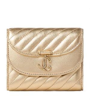 Jimmy Choo Curve Marinda Leather Wallet - Metallic