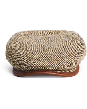 Stetson Wool-Blend Tweed Driver Cap - Natural