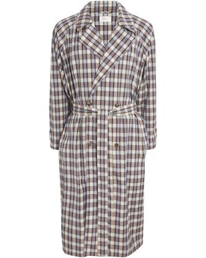 The Row Delancy Silk-Cotton Coat - Grey