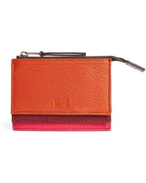 Paul Smith Leather Concertina Card Holder - Red
