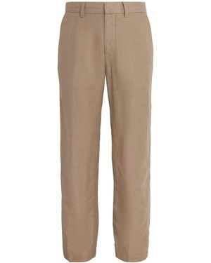 Polo Ralph Lauren Linen-Cotton Straight Pants - Natural
