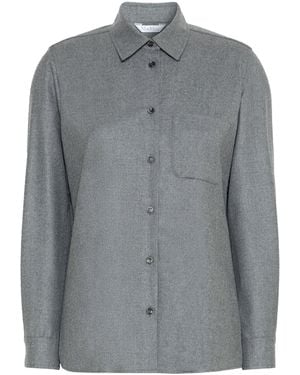 Max Mara Cashmere Long-Sleeve Shirt - Grey