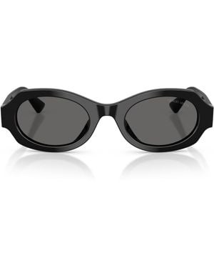 Giorgio Armani Oval Sunglasses - Black