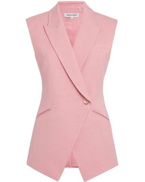 Veronica Beard Sleeveless Ciel Blazer - Pink
