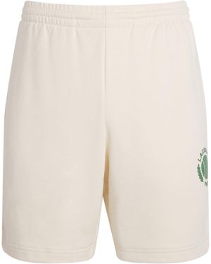 Lacoste Cotton-Blend Fleece Tennis Shorts - Natural