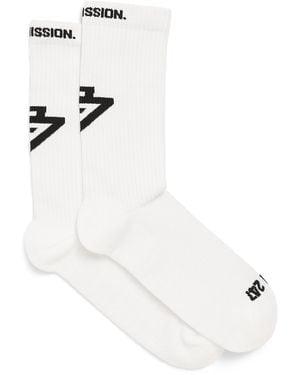 Represent Logo Socks - White