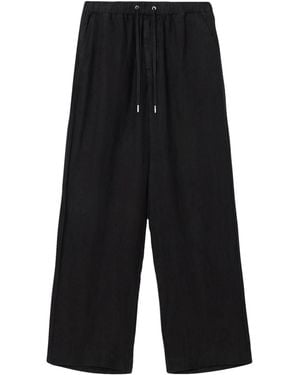 AllSaints Linen Sharp Trousers - Black