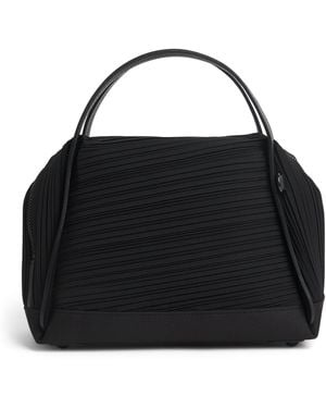 Pleats Please Issey Miyake Bias Pleats Top-Handle Bag - Black
