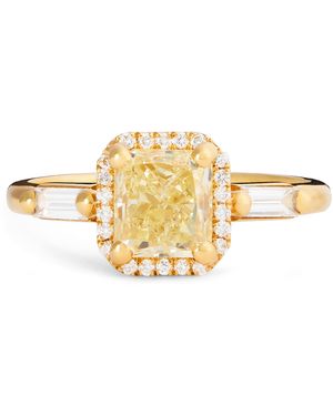 Suzanne Kalan And Diamond One Of A Kind Halo Ring - Metallic