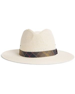 Barbour Straw Kirkstone Fedora Hat - White