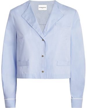 Claudie Pierlot Cotton Poplin Shirt - Blue