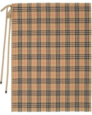 Burberry Cotton Check Sarong - Natural