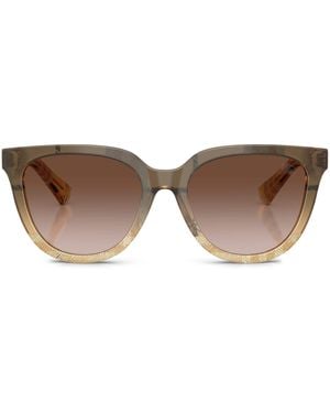 Burberry Acetate Be4469 Phantos Sunglasses - Brown