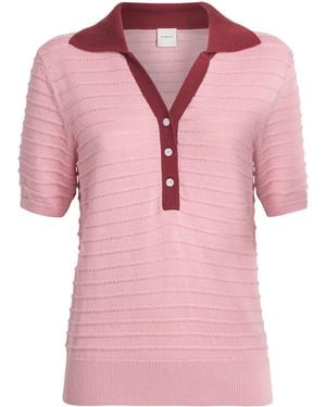Varley Knitted Wren Polo Shirt - Pink