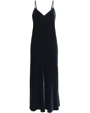 Olivia Von Halle Velvet Garbo Midi Dress - Black