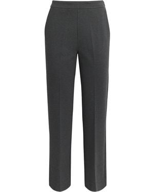 Max Mara Jersey Cropped Jeff Trousers - Grey