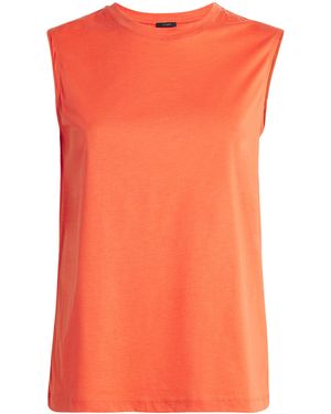 JOSEPH Cotton-Silk Tank Top - Orange