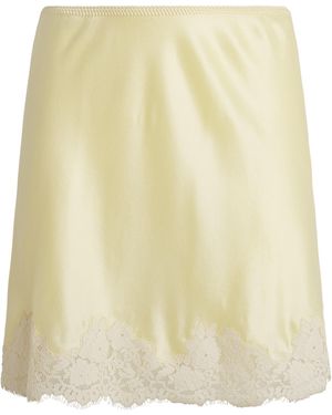 Doen Silk Giulietta Mini Skirt - Natural