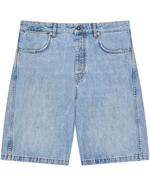 Givenchy Couture Seam Denim Shorts - Blue