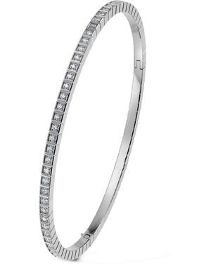 Chopard And Diamond Ice Cube Bangle - White