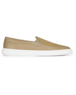 Givenchy Leather-Suede G Set Slip-On Shoes - Natural
