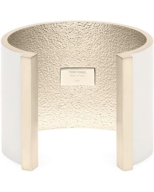 Tom Ford Matte Lacquered Brass Fera Cuff - Natural