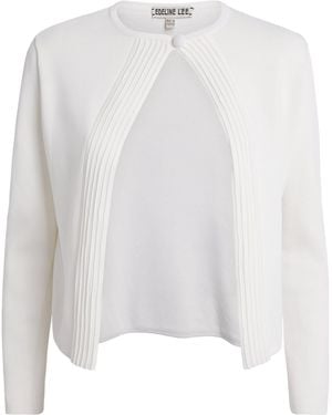 Edeline Lee Knitted Sylvia Cardigan - White