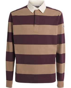 Moncler Cotton Stripe Rugby Shirt - Brown