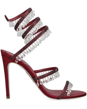 Rene Caovilla Satin Chandelier Heeled Sandals 105 - Pink