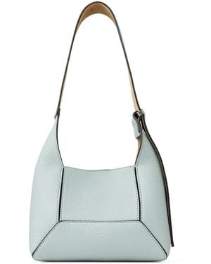 Jimmy Choo Small Leather Diamond Hobo Shoulder Bag - Gray