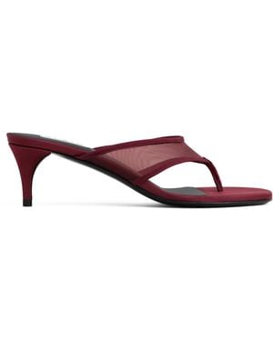 Alaïa Mesh Thong Mules 55 - Red