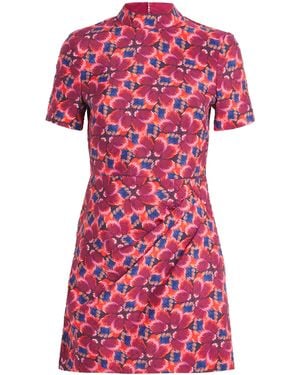 Saloni Draped Min Mini Dress - Pink