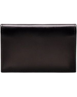 Ettinger Leather Sterling Visiting Card Holder - Black