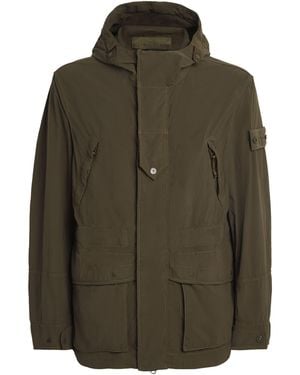 Stone Island Nylon Hooded Jacket - Green