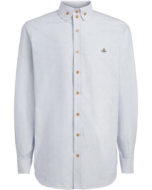 Vivienne Westwood Organic Cotton Two-Button Krall Shirt - Blue