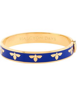 Halcyon Days Bee Bangle - Blue