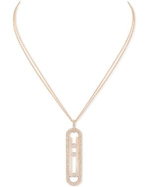 Messika Move 10Th Birthday And Diamond Necklace - Metallic