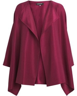 Eskandar Silk Plissé Jacket - Purple