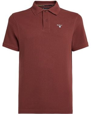 Barbour Cotton Piqué Polo Shirt - Red