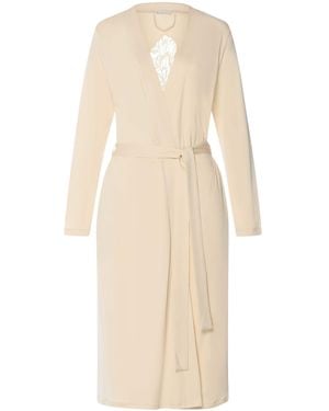 Hanro Cotton Belen Robe - Natural